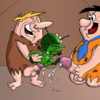 The Great Gazoo Gets Gang-Banged by Fred Flintstone and Barney Rubble