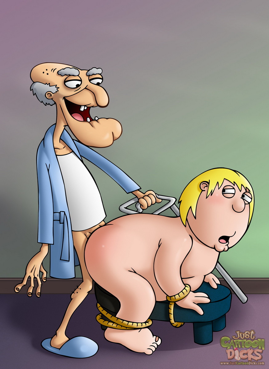 Legal twink Chris Griffin gets bareback with old daddy gay Herbert The Perv...