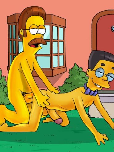 Ned Flanders gay porn cartoon