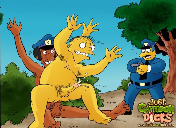 Ralph having fun with a policeman