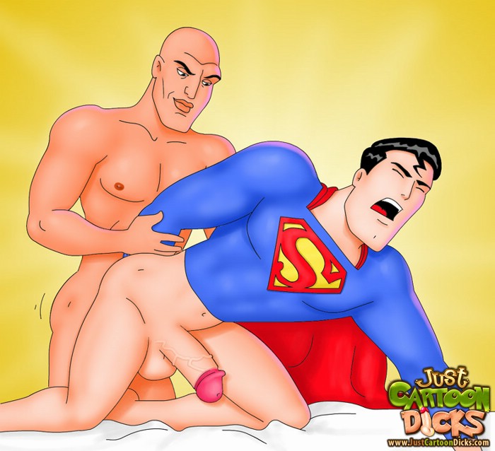 Superman getting his asshole drilled mercilessly