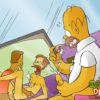Homer Simpson switches to real gay action