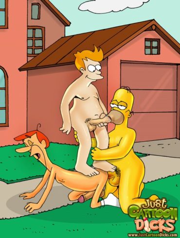 Homer Simpson throws a gay orgy