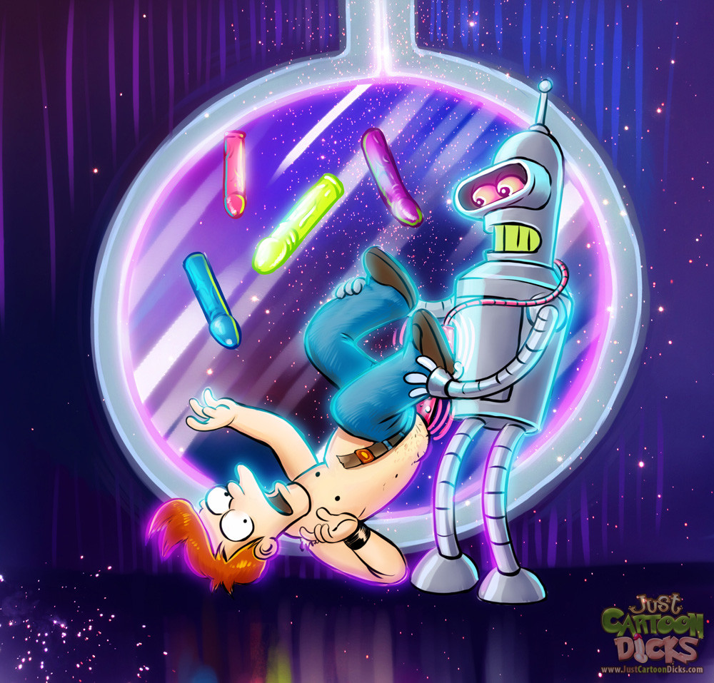 Zero-G anal with Philip Fry and Bender